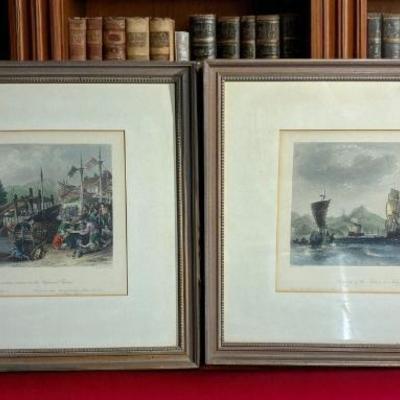 19thc engravings of thomas allom's series of illustrations for china