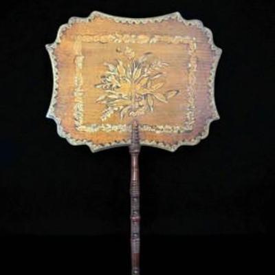 Georgian rosewood handle face screen