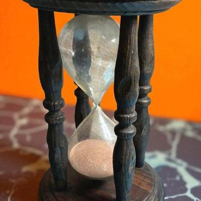 Wood frame sand or hour glass