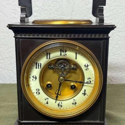 Antique carriage clock with re aumur scale