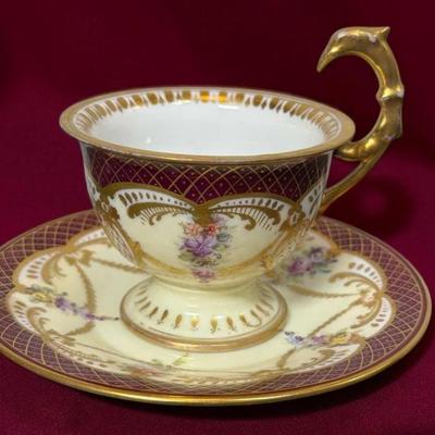 Crown dresden cup saucer