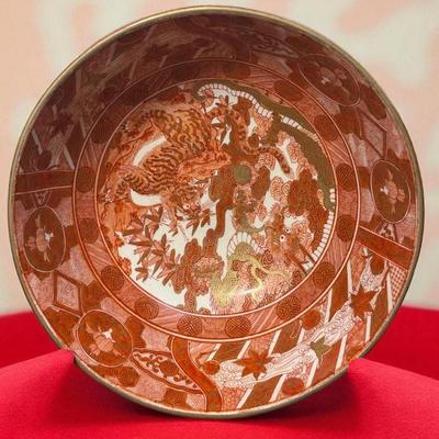 Hand painted kutani ware bowl circa 1895
