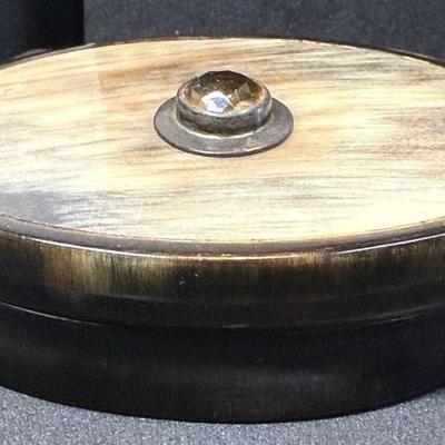 Scottish horn snuff box with cairngorm inlay c 1870