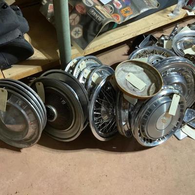 Vintage hubcaps