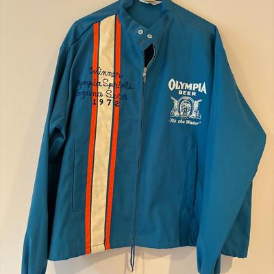 1972 Olympia Sprints Laguna Seca Winner Olympia Beer Jacket