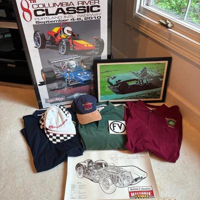 Racing posters and polos