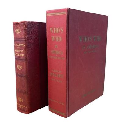 Who s who in america, encyclopedia of american biography