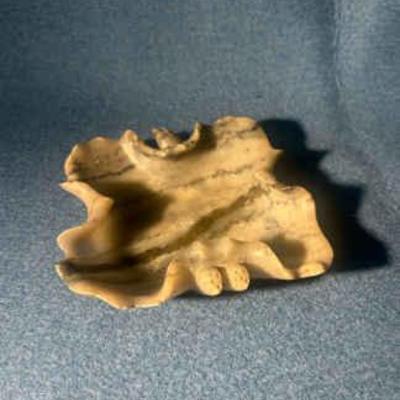 Chinese hand carved soapstone dish
