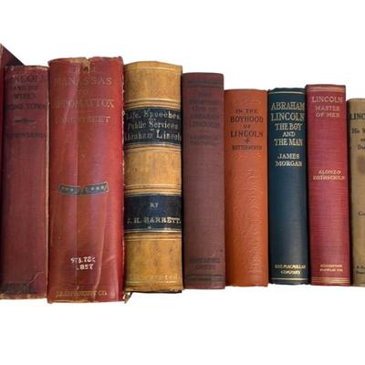 Abraham Lincoln Antique Book Lot