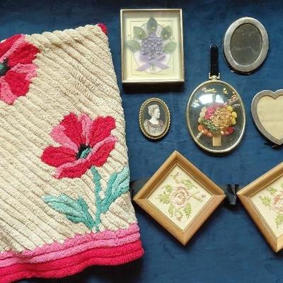 Antique floral decor lot