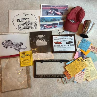 Vintage 1960s racing tags