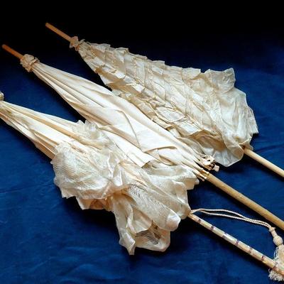 Antique Parosols; Lot Of Three