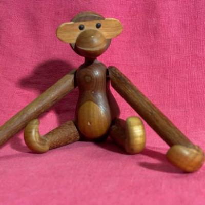 Danish designer bojensen inspired articulated wood monkey