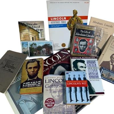 Lincoln Lot, Books, Pamphlets, Postcards