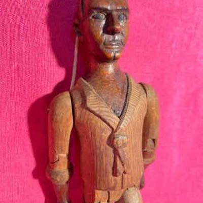 Antique handcarved articulated sailor jig doll