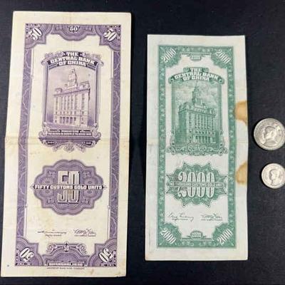 Republic of china bills and coins