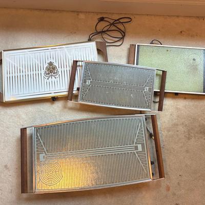 Vintage Food Warming Trays 