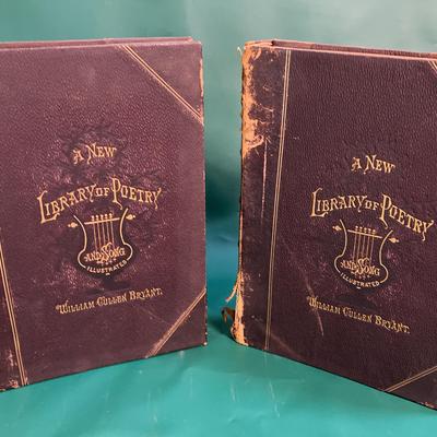 A New Library Of Poetry And Song, Bryant, Vol 1 & 2, 1877