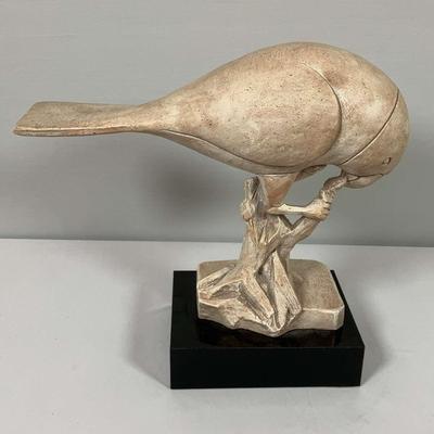 1980s Vintage Bird on a Perch - sculpted by Austin Pro Inc 