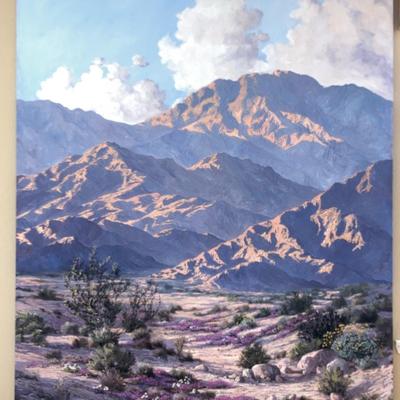 Jacqueline Lewis Bowker, Desert Landscape - Large (5ft x 6ft) Original Oil Painting 