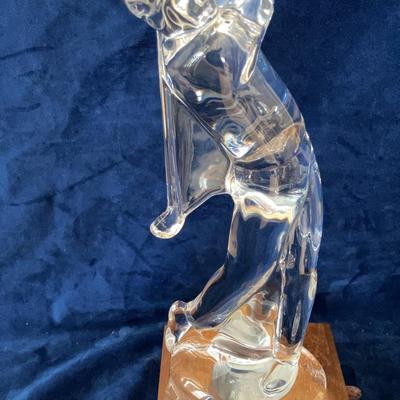 Baccarat Golfer - 11" tall 