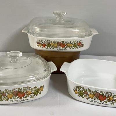 Three-Piece "Spice of Life" Corningware Collection