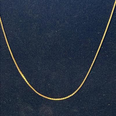 18K 30” Box Chain 