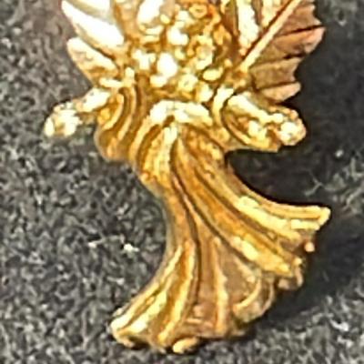 Black Hills Gold 10K Yellow & Rose Gold Angel Pin