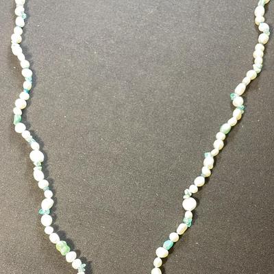 .925 Sterling Silver Clasp Honora Cultured Freshwater Pearl 40” Necklace 