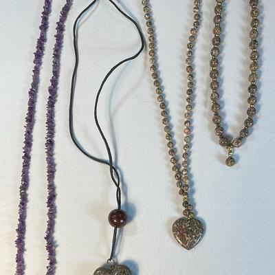 Genuine Stone Necklaces (4)