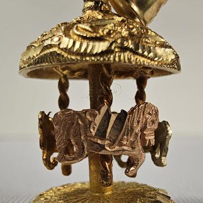 Beverly Hills Gold 14K Tricolor Carousel Charm