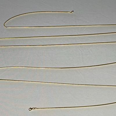 .925 Sterling Silver 18K Clad 100” Veronese Snake Chain 