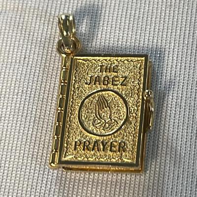 14K Solid 6 Page Book ‘Prayer Of Jabez’ Charm
