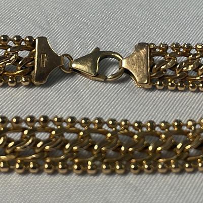 14K Heavy Multi Link 7” Bracelet 