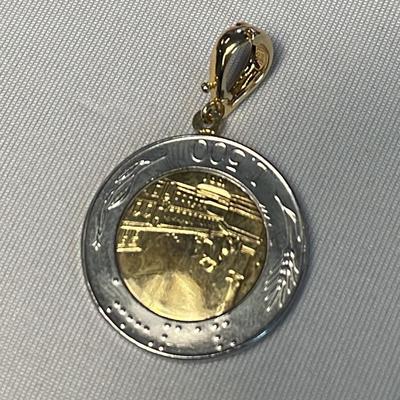 14K Clasp 1991 500 Lira Charm 