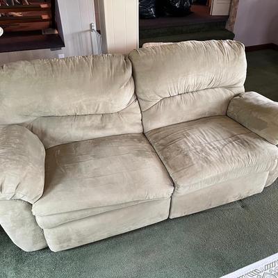 82” Wide Microfiber Reclining Loveseat