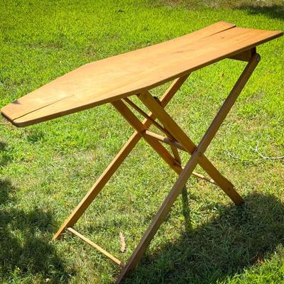 Vintage Wooden Folding Ironing Board