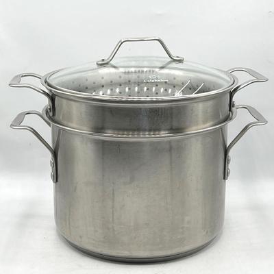 Calphalon 808 8QT 7.5L Pot with Colanders & 10” Glass Lid