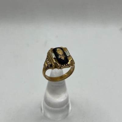 10k Gold Deco “Edina Morningside” 61’ Class Ring 