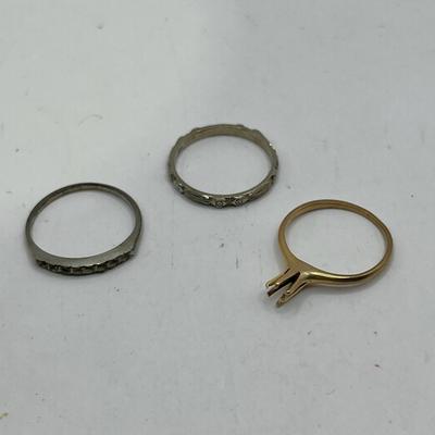 Vintage 14k Ring Trio 
