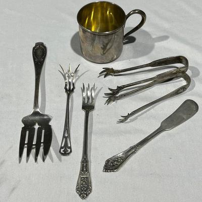 Sterling Silver Flatware, Cup & More (201g)