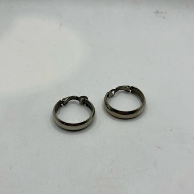 Sterling Silver Clip Hoops 