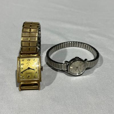 Vintage 40’s Lord Elgin Wristwatch &  Women’s Watch 