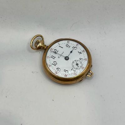 Vintage Crown Watch Co. 7 Jewels Open Face Pocket Watch