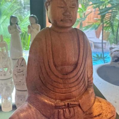 Wood carved Buddha