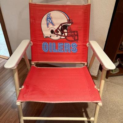 Vintage Houston Oilers Folding Chair