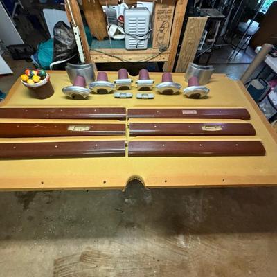 Sale Photo Thumbnail #1: MCM Pool Table ready for new felt top!