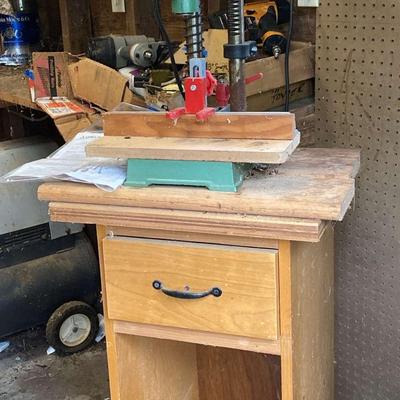 Delta 10" Drill Press with Mortising Attachment & Mobile Cabinet