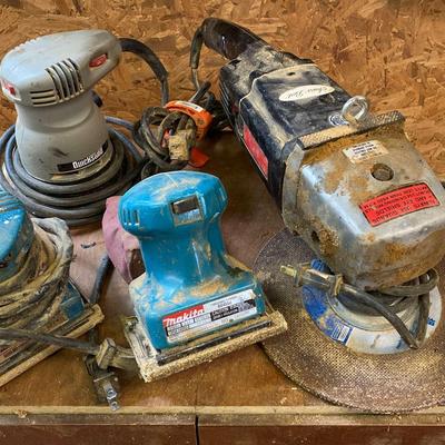 Sears 9" Sander-Grinder, Makita Finishing Sander & More