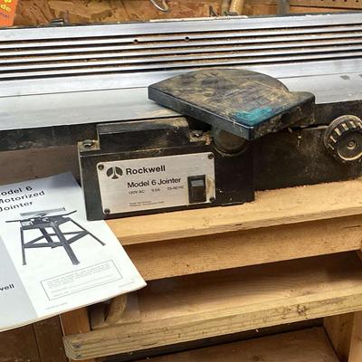 Rockwell Model 6 Motorized Jointer with Rolling Worktable